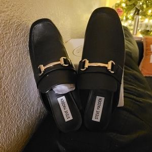 BRAND NEW Steve Madden Wintour Black Leather - Size 7.5